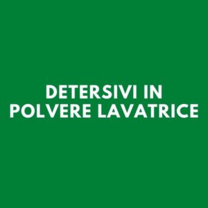 Detersivi in polvere lavatrice