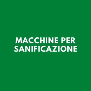 Macchine per sanificazione